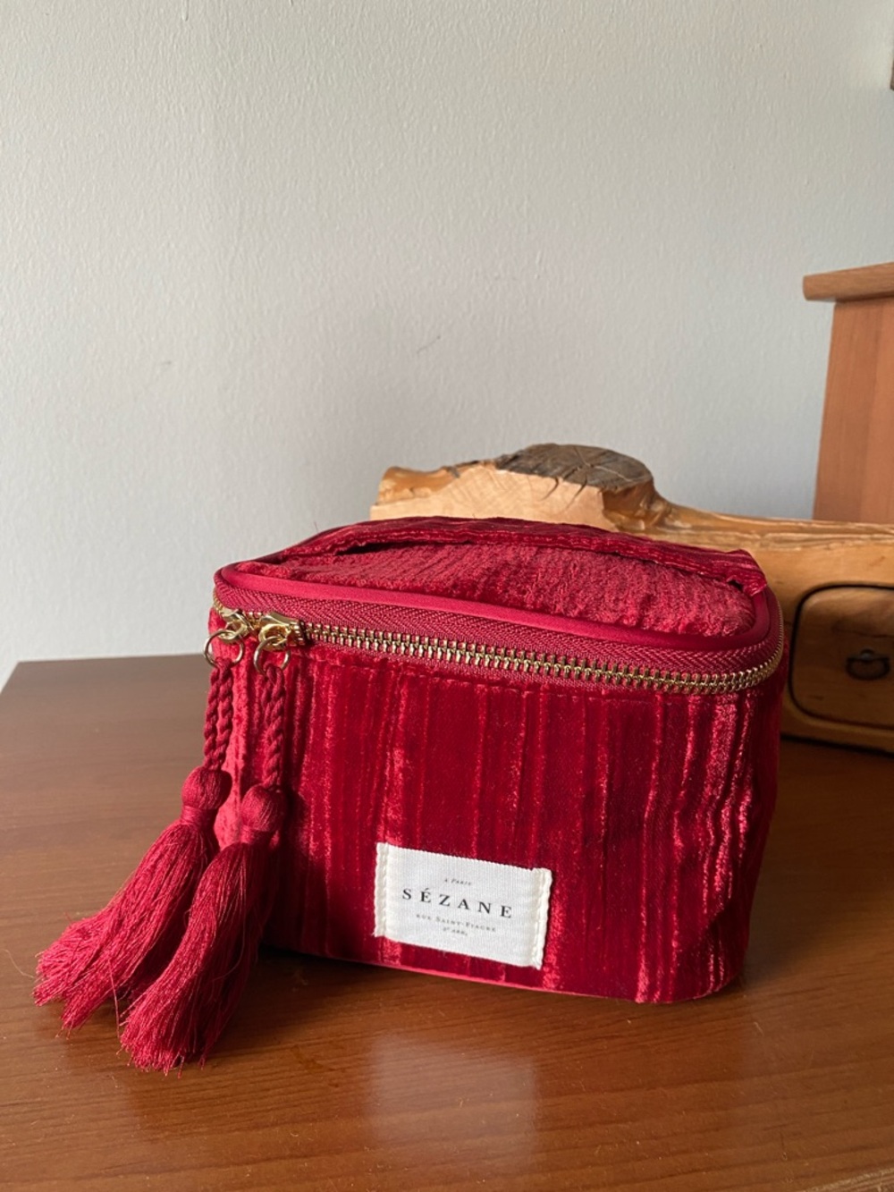 Sezane Red Vanity Case